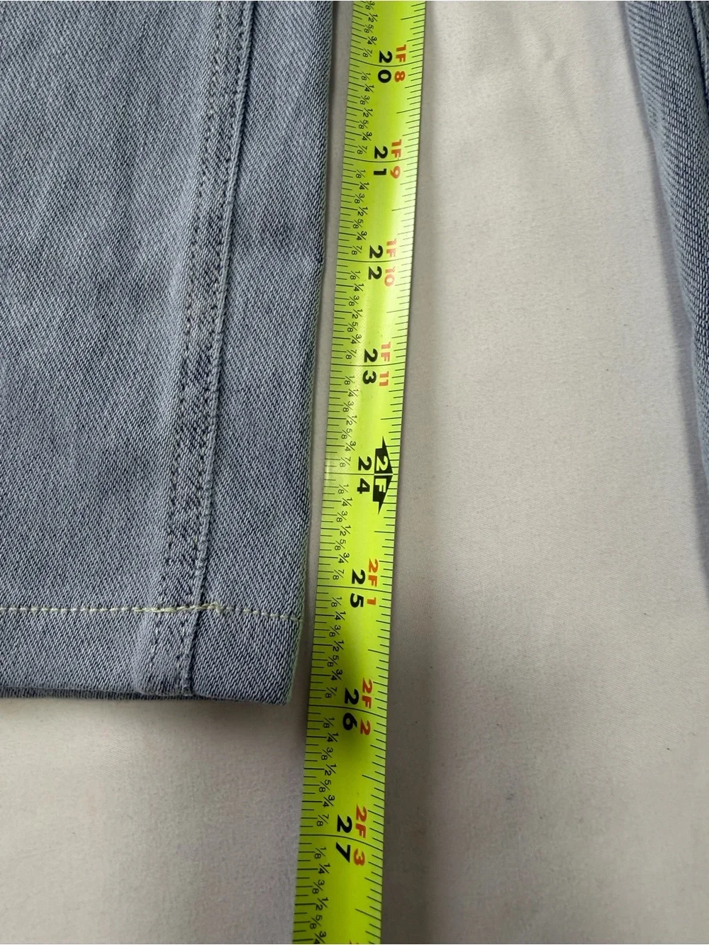 HALARA Light Blue Asymmetrical Wide-Leg Denim Jeans - Picture 8 of 14